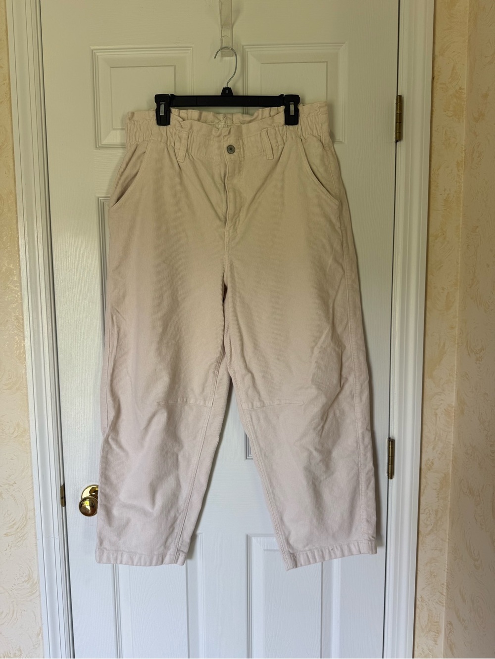 American Eagle Corduroy Barrel Jeans with a Paper Bag Waist